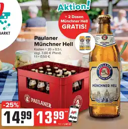 Logo Getränkemarkt Paulaner Münchner Hell Angebot