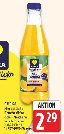 nah & gut EDEKA Herzstücke Fruchtsäfte oder Nektare Angebot