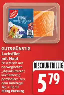nah & gut GUT&GÜNSTIG Lachsfilet mit Haut Angebot