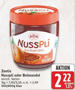 nah & gut Zentis Nusspli oder Belmandel Angebot