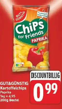 nah & gut GUT&GÜNSTIG Kartoffelchips Angebot