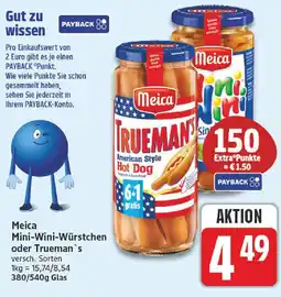 nah & gut Meica Mini-Wini-Würstchen oder Trueman's Angebot