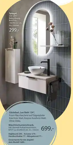Zurbrüggen Gästebad,,Leo Bath 124", Angebot
