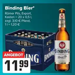 Logo Getränkemarkt Binding Bier Angebot