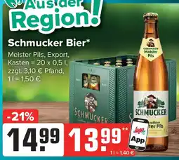 Logo Getränkemarkt Schmucker Bier Angebot