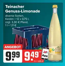 Logo Getränkemarkt Teinacher Genuss-Limonade Angebot