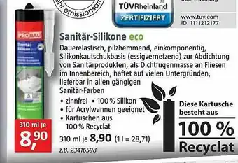 Bauhaus Sanitär-silikone Eco Angebot