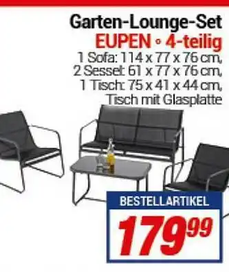 CENTERSHOP Garten-lounge-set Eupen 4-teilig Angebot