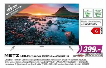 EP Metz Led-fernseher Metz Blue 43muc7111 Angebot