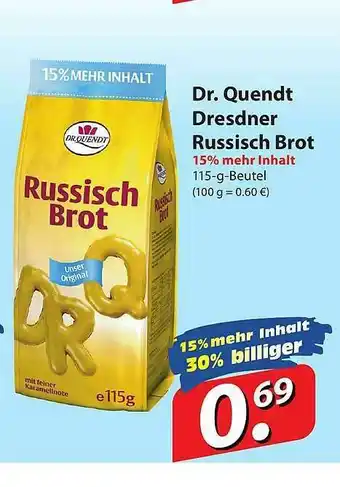 Famila Nord Ost Dr. Quendt Dresdner Russisch Brot Angebot