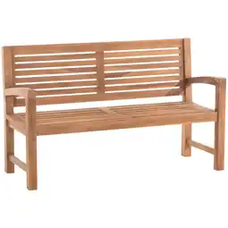 Netto Marken-Discount CLP Teakbank Halden I Holzbank Für Den Garten I Sitzbank Mit Armlehnen Angebot