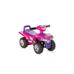Netto Marken-Discount Lorelli Kinder Rutschauto ATV Signalton Rückenlehne Quad Design Staufach pink Angebot