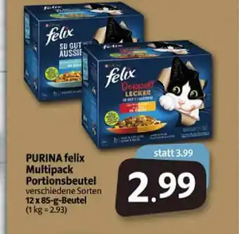 Markant Markt Purina Felix Multipack Portionsbeutel Angebot