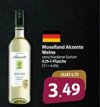 Markant Markt Moselland Akzente Weine Angebot