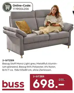 Möbel Buss 2-Sitzer Angebot