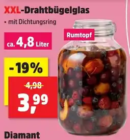 Thomas Philipps XXL-Drahtbügelglas Rumtopf Diamant Angebot