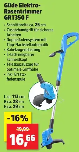 Thomas Philipps Güde Elektro-Rasentrimmer GRT350 F Angebot