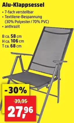 Thomas Philipps Alu-Klappsessel Angebot
