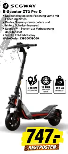 expert Techno Land SEGWAY E-Scooter ZT3 Pro D Angebot