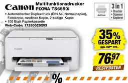 expert Techno Land Canon Multifunktionsdrucker PIXMA TS6550i Angebot