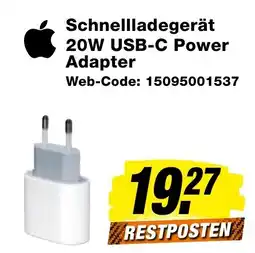 expert Techno Land Schnellladegerät 20W USB-C Power Adapter Angebot