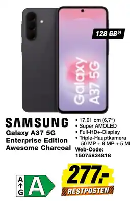 expert Techno Land SAMSUNG Galaxy A37 5G Enterprise Edition Awesome Charcoal Angebot