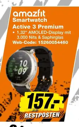 expert Techno Land amazfit Smartwatch Active 3 Premium Angebot