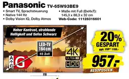 expert Techno Land Panasonic TV-65W93BE9 Angebot