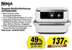 expert Techno Land NINJA Doppel-Heißluftfritteuse AF500EUWH Angebot