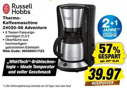 expert Techno Land Russell Hobbs Thermo-Kaffeemaschine 24020-56 Adventure Angebot