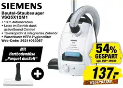expert Techno Land SIEMENS Beutel-Staubsauger VSQ5X12M1 Angebot