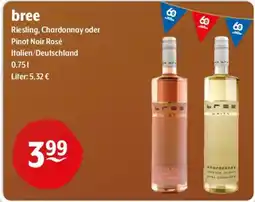 Getränke Hoffmann bree Riesling, Chardonnay oder Pinot Noir Rosé Angebot