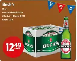 Getränke Hoffmann Beck's Bier Angebot