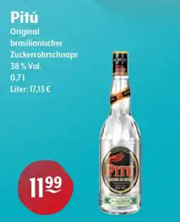 Getränke Hoffmann Pitú Original brasilianischer Zuckerrohrschnaps Angebot