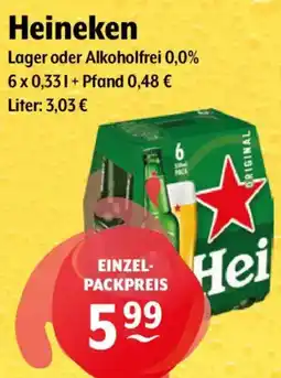 Getränke Hoffmann Heineken Lager oder Alkoholfrei Angebot