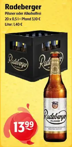 Getränke Hoffmann Radeberger Pilsner oder Alkoholfrei Angebot
