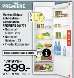 Ostermann PREMIERE Marken Einbau-Kühl-Gefrier-kombination Angebot