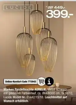 Ostermann Marken Pendelleuchte AURELIE, Lucide Angebot