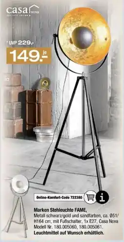Ostermann Marken Stehleuchte FAME Angebot