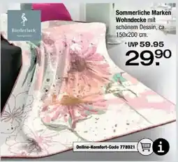 Ostermann Biederlack Sommerliche Marken Wohndecke Angebot