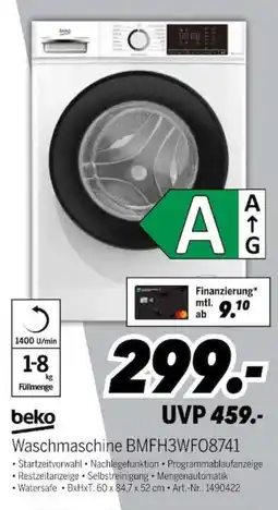 MEDIMAX Waschmaschine BMFH3WFO8741 Angebot