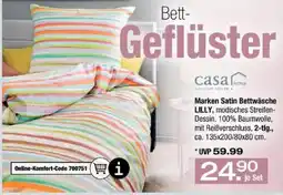 Ostermann Marken Satin Bettwäsche LILLY Angebot