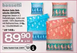 Ostermann bassetti Marken Satin Bettwäsche ANACAPRI Angebot