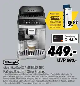 MEDIMAX DeLonghi Magnifica Evo ECAM290.85.SBX Kaffeevollautomat Silver Brushed Angebot