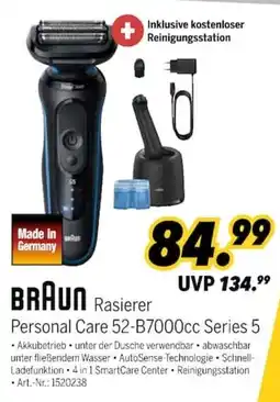 MEDIMAX BRAUN Rasierer Personal Care 52-B7000cc Series 5 Angebot
