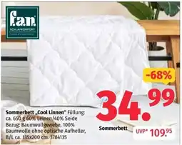 Segmüller fan Sommerbett „Cool Linnen“ Angebot