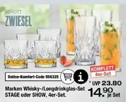 Ostermann SCHOTT ZWIESEL Marken Whisky-/Longdrinkglas-Set STAGE oder SHOW Angebot