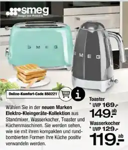 Ostermann SMEG Marken Elektro-Kleingeräte-Kollektion Angebot