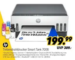 MEDIMAX hp Tintenstrahldrucker Smart Tank 7008 Angebot