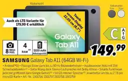 MEDIMAX SAMSUNG Galaxy Tab A11 (64GB Wi-Fi) Angebot